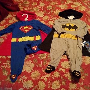 6/9 months superman and batman out fit